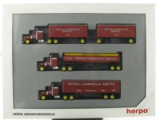 Herpa 181365 Peterbilt Royal American Shows Set Tank Sattelzug 1:87 LKW Truck