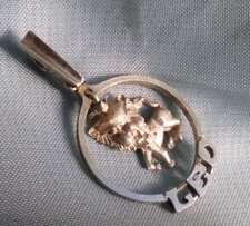 Anhänger Silber Löwe Leo Jugendstil Art Deco Bauhaus antik Vintage