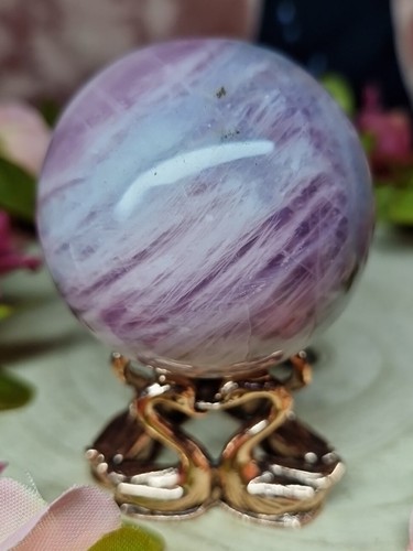 Lavendel rosenquarz kugel - lavendel,