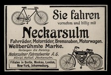 Alte Reklame Werbung 1908