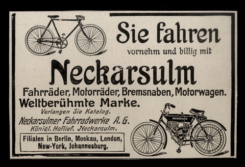 Alte reklame werbung 1908 - werbung,