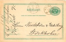 SCHWEDEN 1886, "KOLBÄCK" und