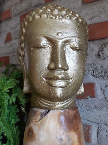 Buddha kopf gold indonesien - gold,