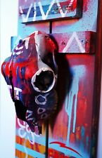 C. FANTA - GEMÄLDE abstrakte Kunst Bild ORIGINAL Holz MALEREI art Acryl neu arte