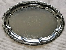 Edelstahl Servierplatte Buffet Partyplatte Gastronomie Tablett