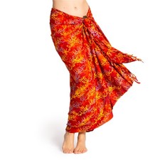 PANASIAM Sarong orangefarbene