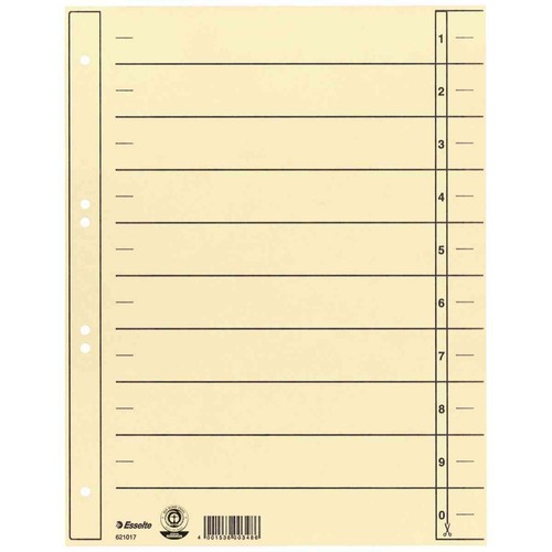 Esselte trennblätter 621017 - esselte,