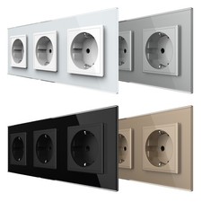 LIVOLO Glas 3 Fach Steckdose