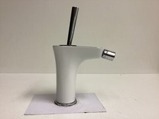 Hansgrohe Bidetarmatur Axor Pura Vida Weiss/Chrom, Bidetbatterie, 15270400