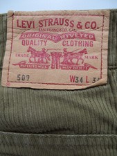 Levi's 509 Cord Comfort Jeans Hose W 34/L 34 Loose Fit Vintage Cordhose ! KULT !