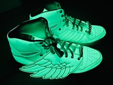 Adidas Jeremy Scott JS Wings GID • Gr. 45⅓ • Glow in the Dark Sneaker • NEU!