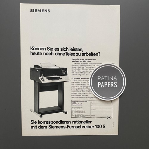 1973 siemens telex - siemens,