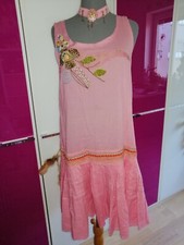 Taj Wood Antica Kleid Tunika Neu  bestickt  Strass Luxus Princess 