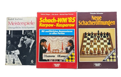 Schach bücher kasparow - 3x,