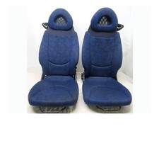 Smart ForTwo 450 Sitze Fahrersitz Beifahrersitz Bezug dunkelblau 