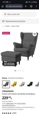 Sessel mit Hocker , IKEA Sessel (Bestseller) - Wie Neu