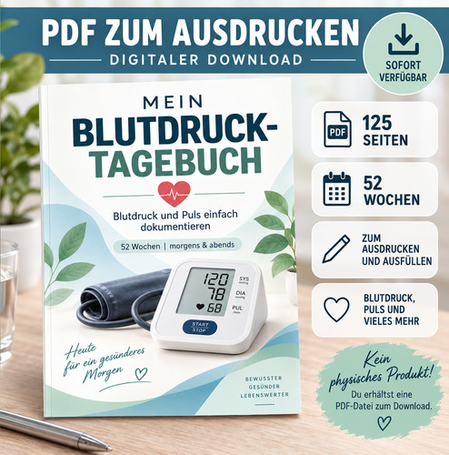Blutdruck tagebuch pdf - blutdruck, zum