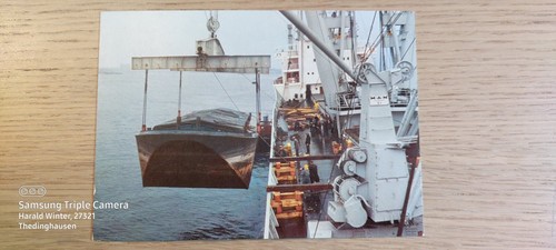 Postkarte frachtschiff - postkarte,