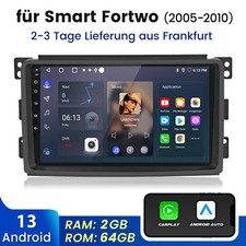 Für Benz Smart Fortwo Forfour 451 454 05-2015 Autoradio Android13 Carplay GPS FM