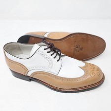 RJ by Dieter Kuckelkorn Sommer Spectator Full-Brogue Derby Braun/Weiß EU 39 UK 6