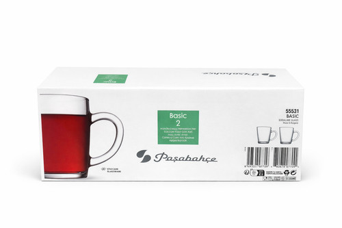 Glastassen mit henkel - henkel, 340ml