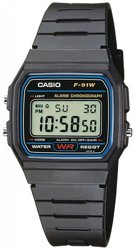 Zegarek casio 91w - zegarek, f-91w-1yeg