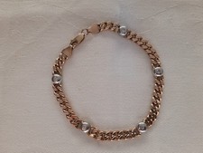 333er Gold Armband mit 5 Diamanten