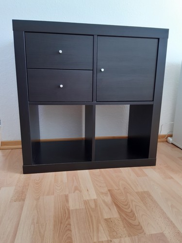 Ikea regal kallax - 2x2, schwarz