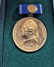 DDR-Orden-Gotthold Ephraim Lessing Medaille Gold im Kasten aus 70iger Jahren DDR