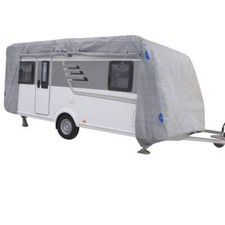 Wohnwagen Schutzhülle Größe XL 6,70 x 2,50 x 2,20 m Wohnwagengarage Schutzplane
