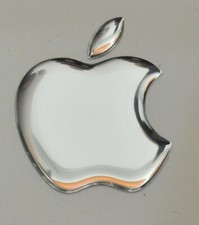 1 Stück x Apple Aufkleber 3D