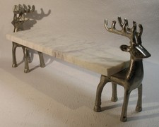 Tischtablett aus Marmor auf 2