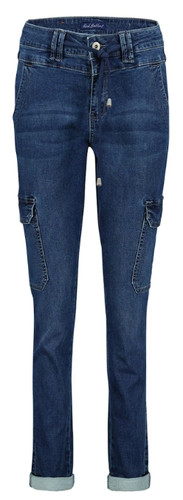 Red button cargo - cargo, denim