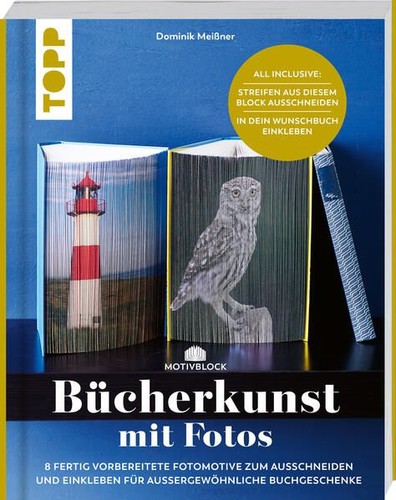 Motivblock bücherkunst mit - motivblock,