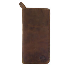 Greenburry Vintage 1648-25 Leder Stifteetui Federmappe Schlamperrolle Stiftebox