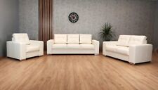 Long-life Echt Leder Sofagarnitur 3+2+1 Echtleder Sofa Couch Sessel Farbauswahl