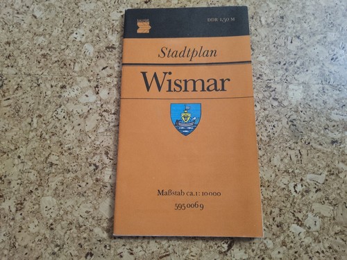 Stadtplan wismar ddr - wismar, veb