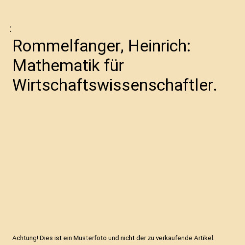 Rommelfanger heinrich - rommelfanger,,