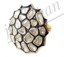 Echt Polki Diamantring 925 Silber Ring Hochzeit Diamant Handarbeit Ring Schmuck