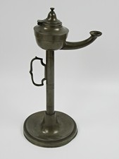 ÖLLAMPE Zinn antik ~ 1840