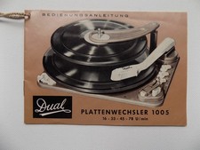 Dual, Plattenwechsler 1005, Bedienungsanleitung, siehe Bilder !