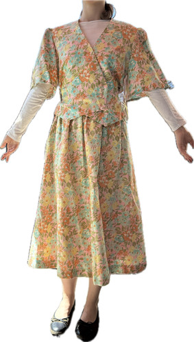 Kleid zweiteilig pastell rock - kleid,