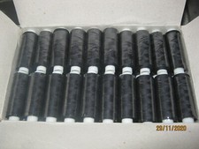 100 Rollen Nähgarn schwarz