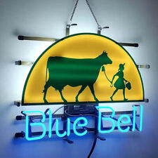 Blue Bell Glas Neon Schild