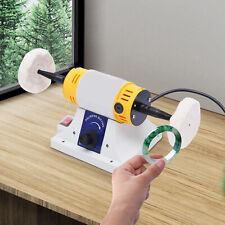 Doppelkopf Polierbock Poliermaschine Schleifmaschine Schleifbock Polierset 220v