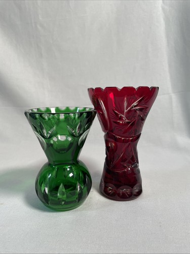 Vintage überfang kristallglas - vintage, Überfang-kristallglas