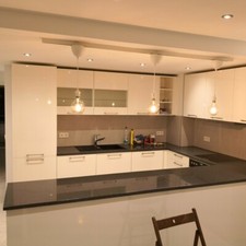 Padang Dunkel G654 Küchenarbeitsplatte Quarzdiorit Granit Platte poliert 60cm