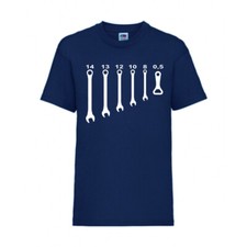 Bier Flaschenöffner Schrauben FUN Shirt T-Shirt FotL S - 5XL Navy (Art.-Nr.-217)