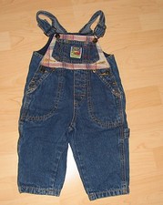 süße Baby Jeans Latzhose  Thermojeans, Gr 74  süss , wie neu 