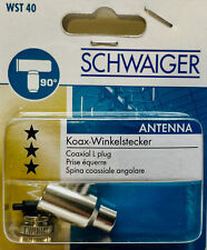Schwaiger Koax Winkelstecker Quickfix Koaxial L Stecker WST 40 Neu & OVP